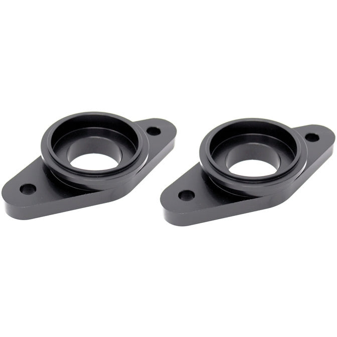 Torque Solution Billet Stock to Tial Blowoff Valve Adapter (Black): Nissan GTR R35 ALL Torque Solution Blow Off Valve Accessories