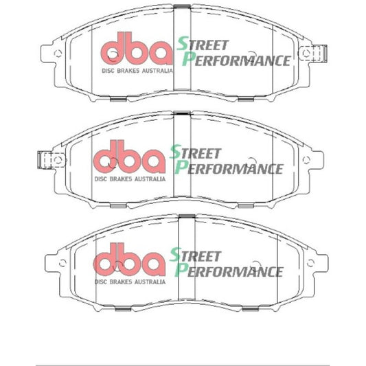 DBA 00-04 Nissan Xterra SP500 Front Brake Pads DBA Brake Pads - Performance