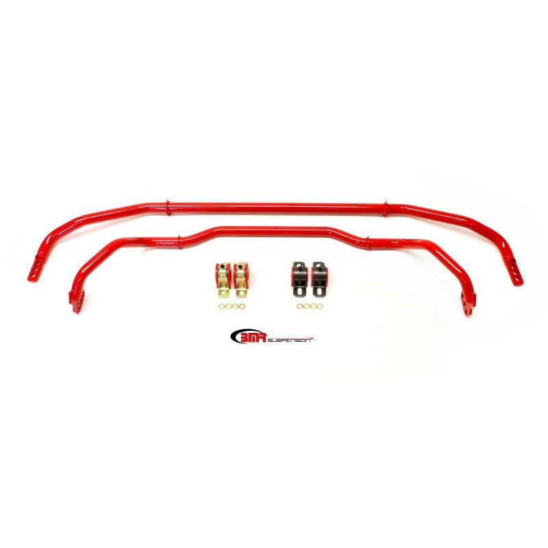 BMR 13-15 5th Gen Camaro Front & Rear Sway Bar Kit w/ Bushings - Red BMR Suspension Sway Bars