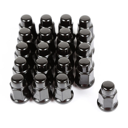 Rugged Ridge Wheel Lug Nut Set of 20 Black 1/2-20 Rugged Ridge Lug Nuts