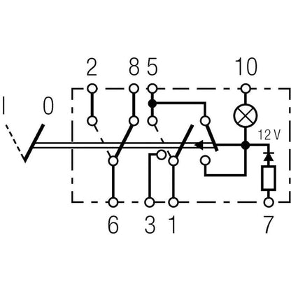 Hella Switch On/Off Hazard Warning 10A Hella Wiring Connectors
