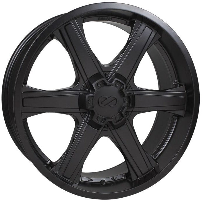 Enkei BHAWK 22x9.5 6x139.7 30mm Offset 78mm Bore Black Wheel Enkei Wheels - Cast