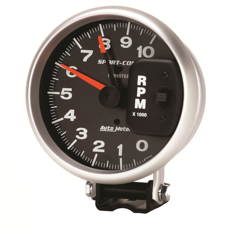 AutoMeter Gauge Tachometer 5in. 10K RPM Pedestal W/ Red Line Sport-Comp AutoMeter Gauges