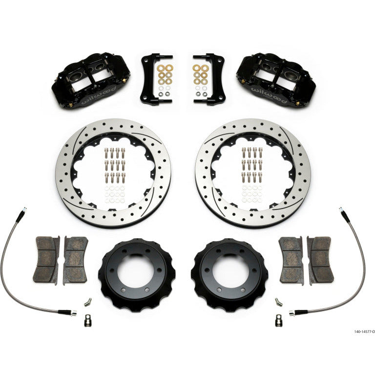 Wilwood Narrow Superlite 6R Front Kit 12.88in Drilled Rotor w/ Lines 05-15 Toyota Tacoma Wilwood Big Brake Kits