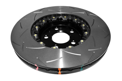 DBA 12-16 Ford Focus ST T3 5000 Series Uni-Directional Slotted Rotor Black Hat - Front