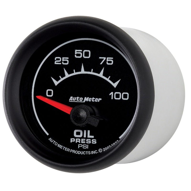 Autometer ES 52mm 100 PSI Short Sweep Electric Oil Pressure Gauge AutoMeter Gauges