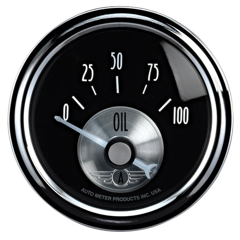 Autometer Prestige Series 52mm 0-100 PSI Short Sweep Electronic Oil Pressure Gauge AutoMeter Gauges