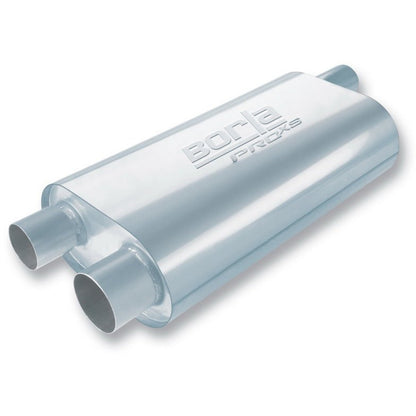 Borla Universal Oval Transverse Single 3in Inlet/2.5in Outlet 19in x 10.25in x 5.5in Turbo Muffler Borla Muffler