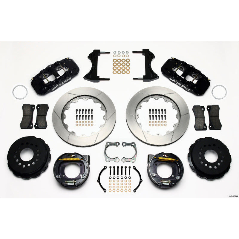 Wilwood AERO4 Rear P-Brake Kit 14.00in Big Ford New Style 2.36in Offset Wilwood Big Brake Kits