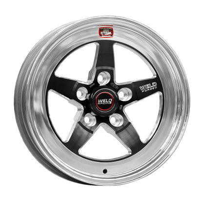 Weld S71 15x3.5 / 5x4.5 BP / 1.63in. BS Black Wheel (Low Pad) - Non-Beadlock