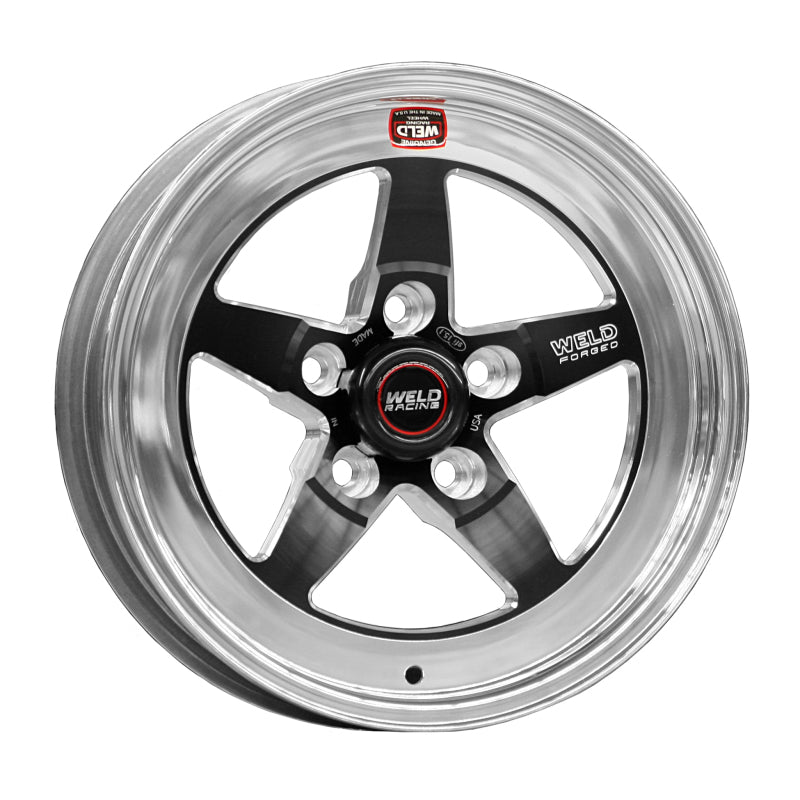 Weld S71 15x15.33 / 5x4.5 BP / 4.5in. BS Black Wheel (Low Pad) - Non-Beadlock