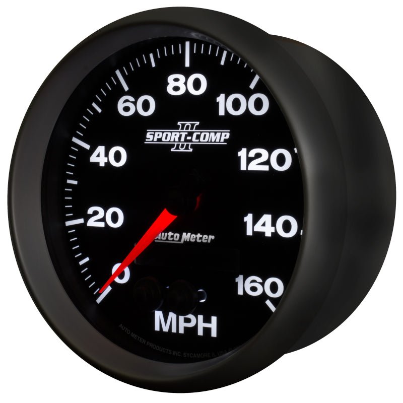 Autometer Sport-Comp II 5in 0-140MPH In-Dash Electronic GPS Programmable Speedometer AutoMeter Gauges