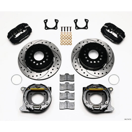 Wilwood Forged Dynalite P/S Park Brake Kit Drilled 58-64 Olds/Pontiac Ends Wilwood Big Brake Kits