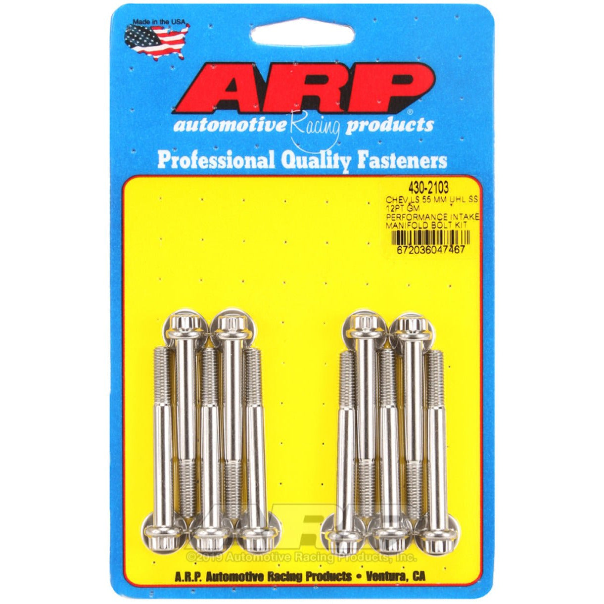 ARP Chevy LS 55mm UHL 12pt GM Performance Intake Manifold Bolt Kit ARP Hardware Kits - Other