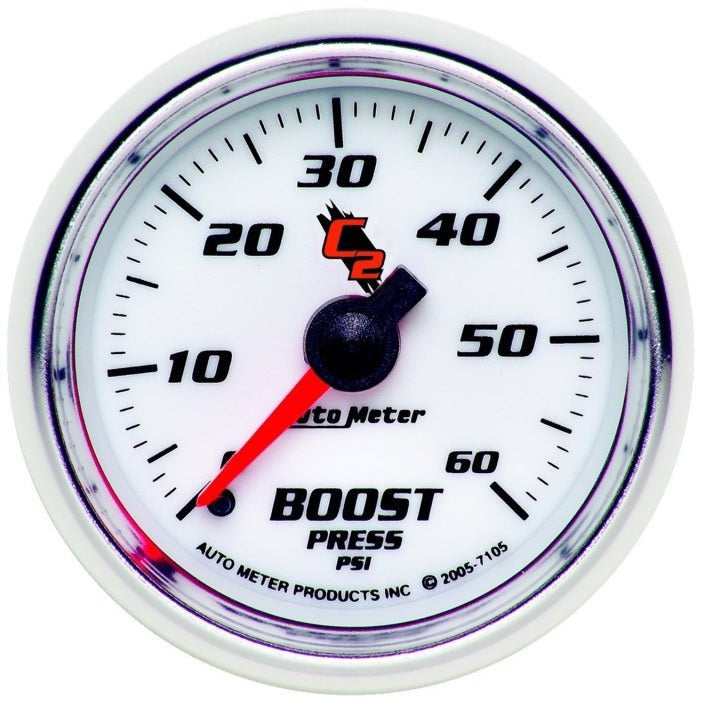 Autometer C2 52mm 0-60 PSI Mechanical Boost Gauge AutoMeter Gauges