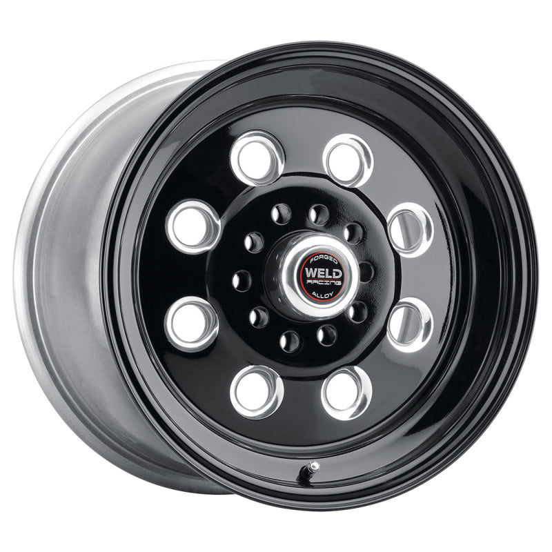 Weld Draglite 15x4 / 5x4.5 & 5x4.75 BP / 1.875in BS Black Wheel - Non-Beadlock Weld Wheels - Forged