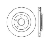 StopTech Power Slot 97-04 Chevy Corvette / 04 & 08 Cadillac XLR/XLR-V Front Left Drilled Rotors Stoptech Brake Rotors - Drilled