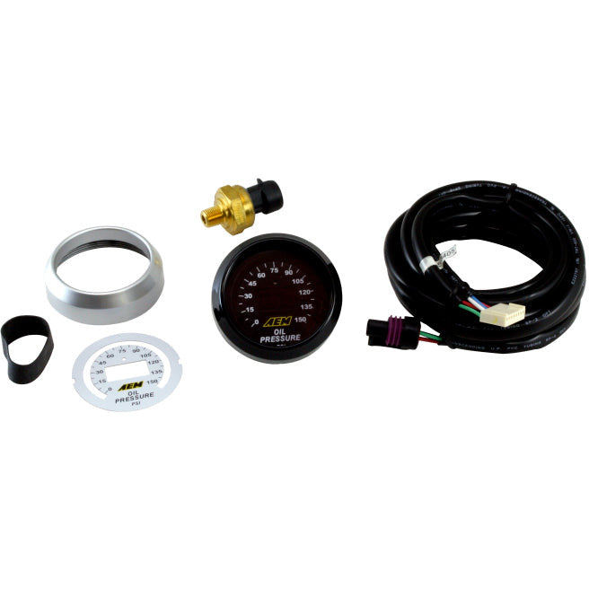 AEM 52mm Oil Pressure 150psi Digital Gauge AEM Gauges