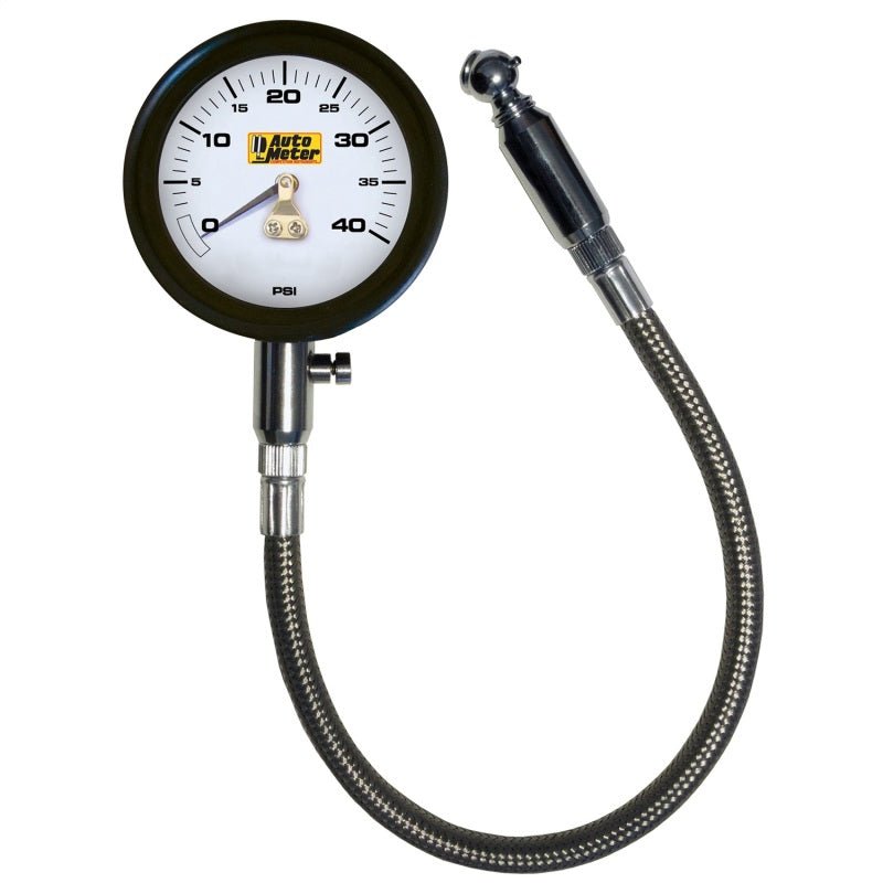 Autometer NASCAR Performance 40PSI Lo-Pressure Tire Pressure Gauge AutoMeter Gauges