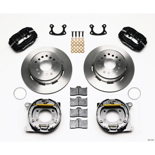 Wilwood Forged Dynalite P/S Park Brake Kit Small Ford 2.66in Offset Wilwood Big Brake Kits