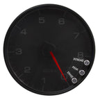 Autometer Spek-Pro Gauge Tachometer 5in 8K Rpm W/Shift Light & Peak Mem Black/Black AutoMeter Gauges