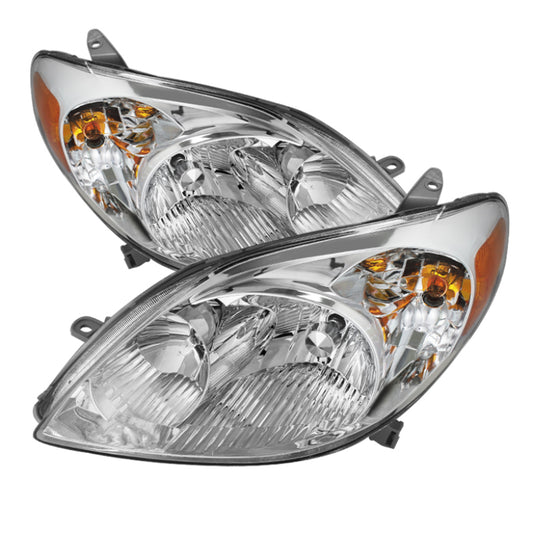 Xtune Toyota Matrix 03-08 Crystal Headlights Chrome HD-JH-TM03-AM-C SPYDER Headlights