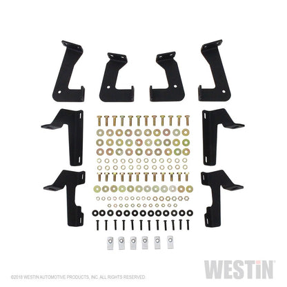 Westin 07-18 Jeep Wrangler JK 2dr. HDX Stainless Drop Nerf Step Bars - Tex. Blk