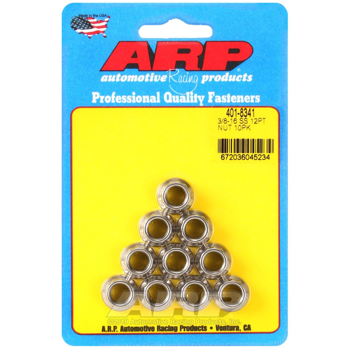 ARP 3/8-16 12PT SS - 10 PK ARP Hardware Kits - Other
