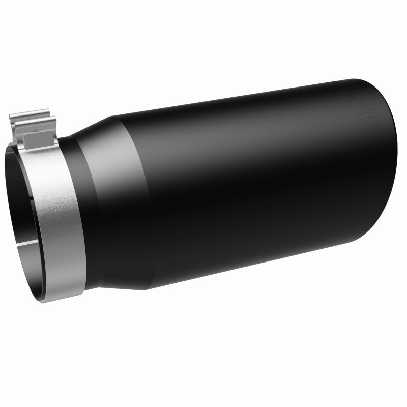 MagnaFlow Tip Stainless Black Coated Single Wall Round Single Outlet 6in Dia 5in Inlet 13in L