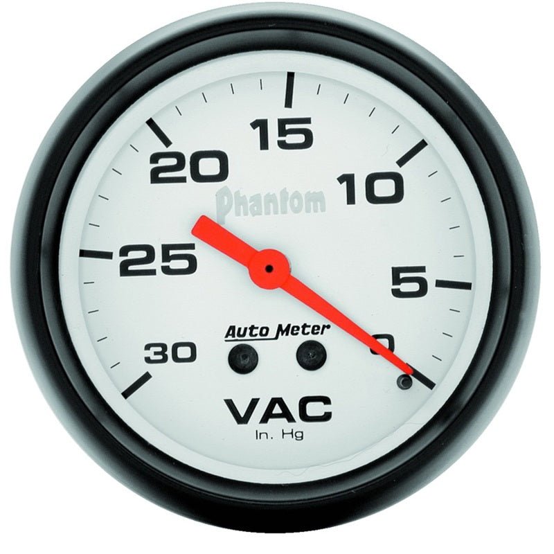 Autometer Phantom 2 5/8in Phantom Mechanical  Vacuum Gauge AutoMeter Gauges