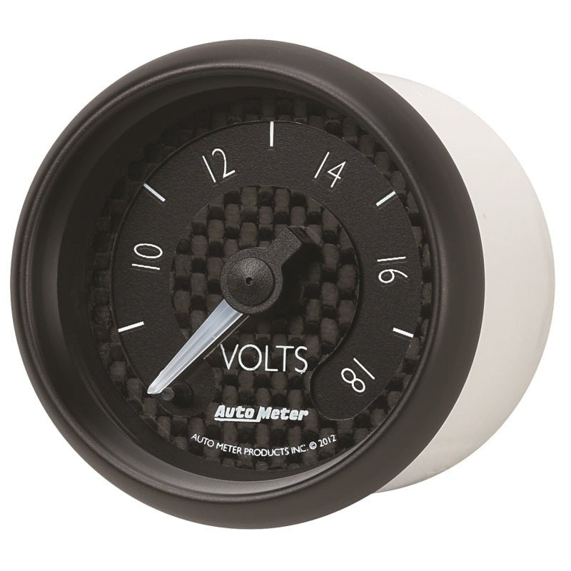 Autometer GT Series 52mm Full Sweep Electronic 8-18 Volts Voltmeter AutoMeter Gauges