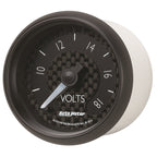 Autometer GT Series 52mm Full Sweep Electronic 8-18 Volts Voltmeter AutoMeter Gauges