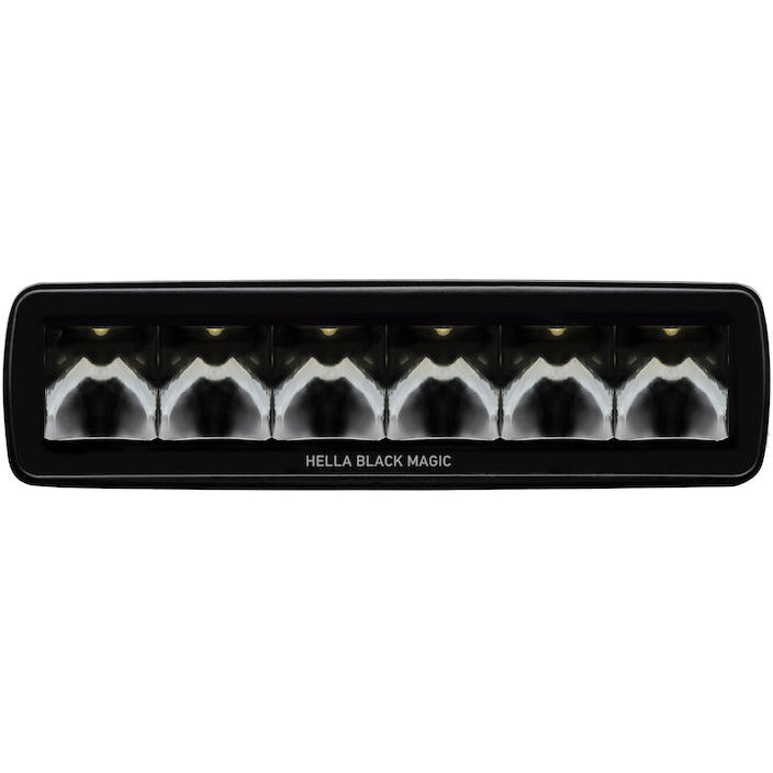 Hella Universal Black Magic 6 L.E.D. Mini Light Bar - Spot Beam Hella Fog Lights