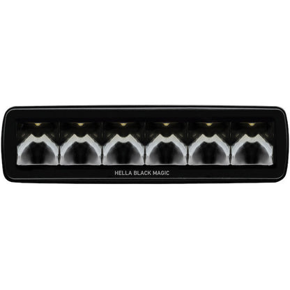 Hella Universal Black Magic 6 L.E.D. Mini Light Bar - Spot Beam Hella Fog Lights