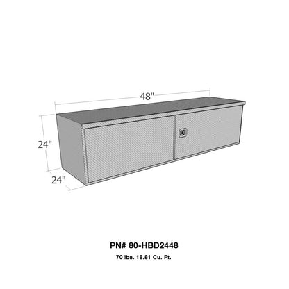 Westin/Brute HD Under Body 24in x 48in Barn Door w/ 3 Part Latch - Aluminum