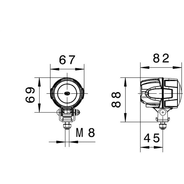 Hella Work Lamp Na 0Gr Md1242 Dt M50 1G0 Hella Work Lights