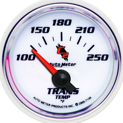 Autometer C2 52mm 100 - 250 Deg. F Electronic Trans Temp Gauge AutoMeter Gauges