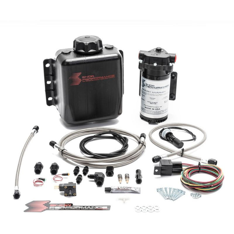 Snow Performance Stg 1 Boost Cooler F/I Water Injection Kit (Incl. SS Braided Line and 4AN Fittings) Snow Performance Water Meth Kits
