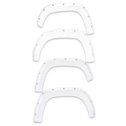 EGR 14+ Chev Silverado 6-8ft Bed Bolt-On Look Color Match Fender Flares - Set - Summit White