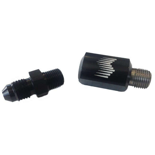 Snow Performance 1/8in NPT Female to 4AN Male Low Profile Straight Nozzle Holder Snow Performance Water Meth Nozzles