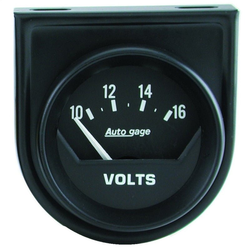 Autometer AutoGage 2in Voltmeter 10-16V Auto Gauge - Black AutoMeter Gauges