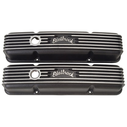 Edelbrock Valve Cover Classic Series Chevrolet 1959-1986 262-400 CI V8 Black