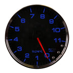 Autometer Spek-Pro Gauge Tachometer 5in 11K Rpm W/Shift Light & Peak Mem Black/Chrome AutoMeter Gauges