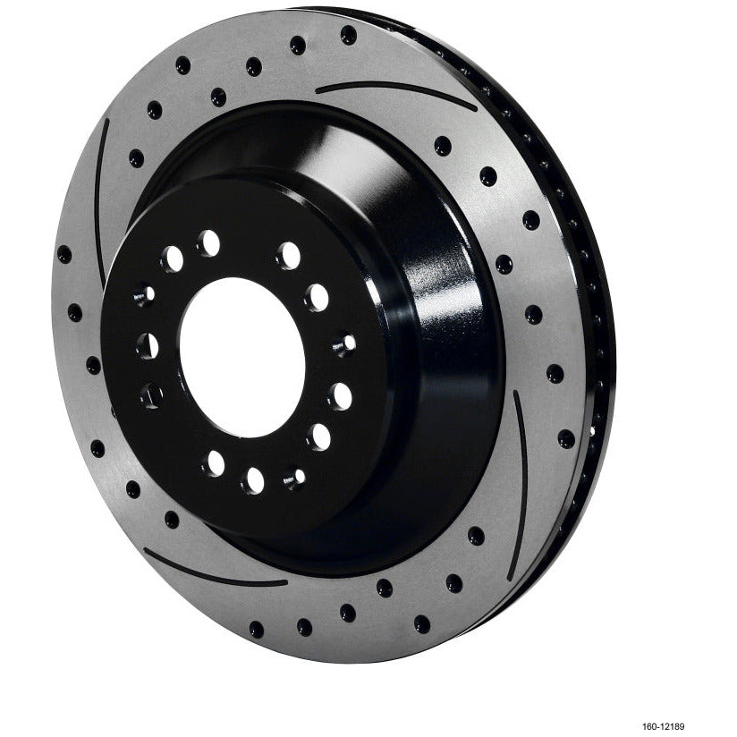 Wilwood Rotor-1.75 Offset SRP BLK Drl 12.88 x 1.10 - 5x4.50/4.75in Wilwood Brake Rotors - 2 Piece