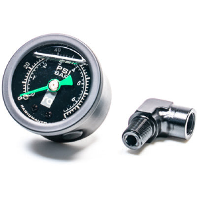 Radium Engineering 0-100 PSI Fuel Pressure Gauge With 90 Degree Adapter Radium Engineering Gauges