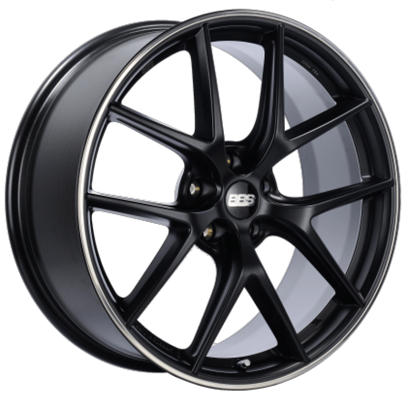 BBS CI-R 20x10.5 5x114.3 ET39 Satin Black Polished Rim Protector Wheel - 82mm PFS/Clip Required BBS Wheels - Cast