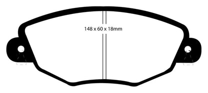 EBC 01-04 Jaguar X-Type 2.5 Redstuff Front Brake Pads