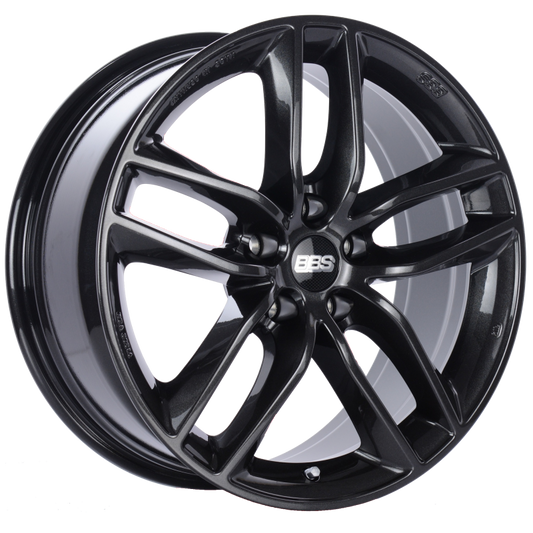 BBS SX 17x7.5 5x120 ET37 Crystal Black Wheel -82mm PFS/Clip Required