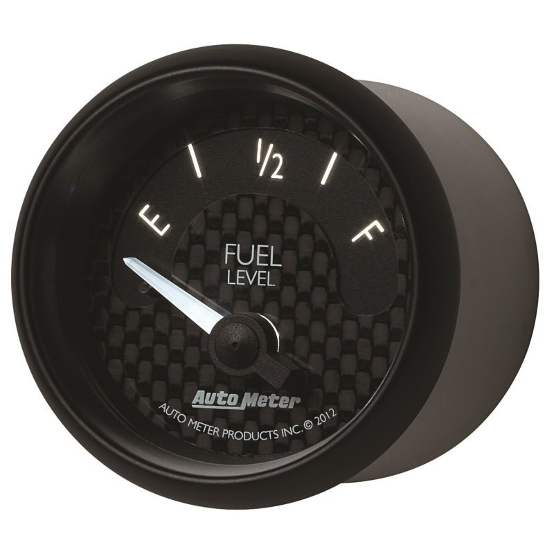 Autometer GT Series 52mm Short Sweep Electronic 0-90 ohms Fuel Level (For most 65-97 GM) AutoMeter Gauges