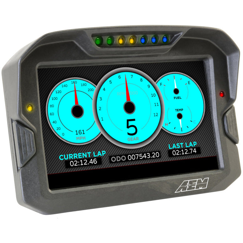 AEM CD-7 Non Logging Race Dash Carbon Fiber Digital Display (CAN Input Only) AEM Gauges